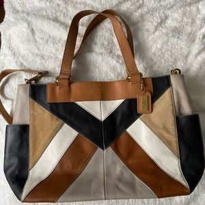 Neutral Coloured Fossil Tote Bag -Used